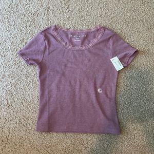 Aeropostale Lace Neckline Top